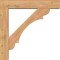 Ekena Millwork Olympic Block Smooth Bracket w/ Offset Brace, Western Red Cedar, 7 1/2"W x 40"D x 40"H BKT0806X40X40OLY05SWR - alternate 4